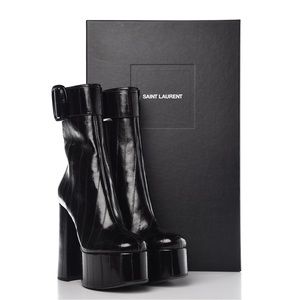 YSL BILLY 85 WEDGE BOOT